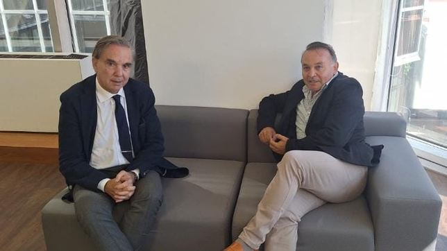 Miguel Ángel Pichetto y Ariel Rivero. El experimentado diputado nacional asesora al partido Primero Río Negro.