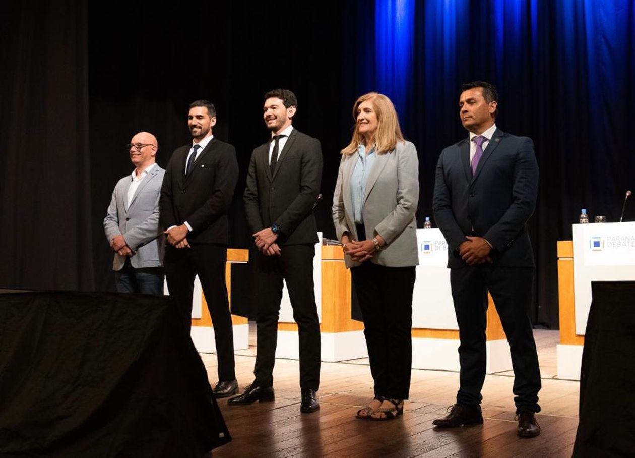 Dante Klocker (FIT)), Armando Sánchez (Políticas para la República), Emanuel Gainza (Juntos), Andrés Laumann (LLA), Rosario Romero (PJ). &nbsp;