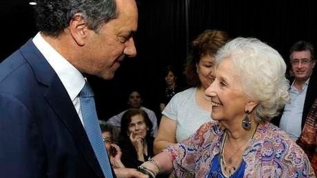 para estela de carlotto, scioli sera solo una transicion entre dos gobiernos de cristina