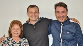 Bucca y “Chiche” Duhalde, junto al precandidato a intendente de Berazategui
