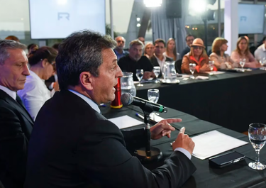Sergio Massa en la mesa del Frente Renovador&nbsp;