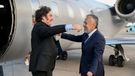 El presidente Javier Milei y el gobernador Alfredo Cornejo: tándem contra La Pampa.