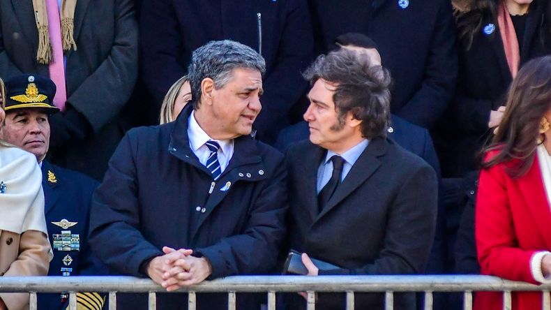 Jorge Macri y Javier Milei, antes de la ruptura.