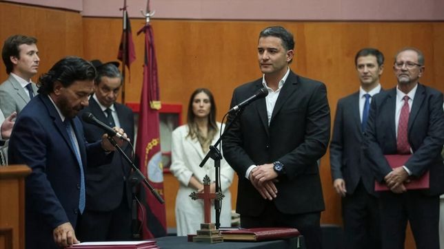 Ignacio Jarsún el día en que juró como ministro de Gobierno de Salta.&nbsp;