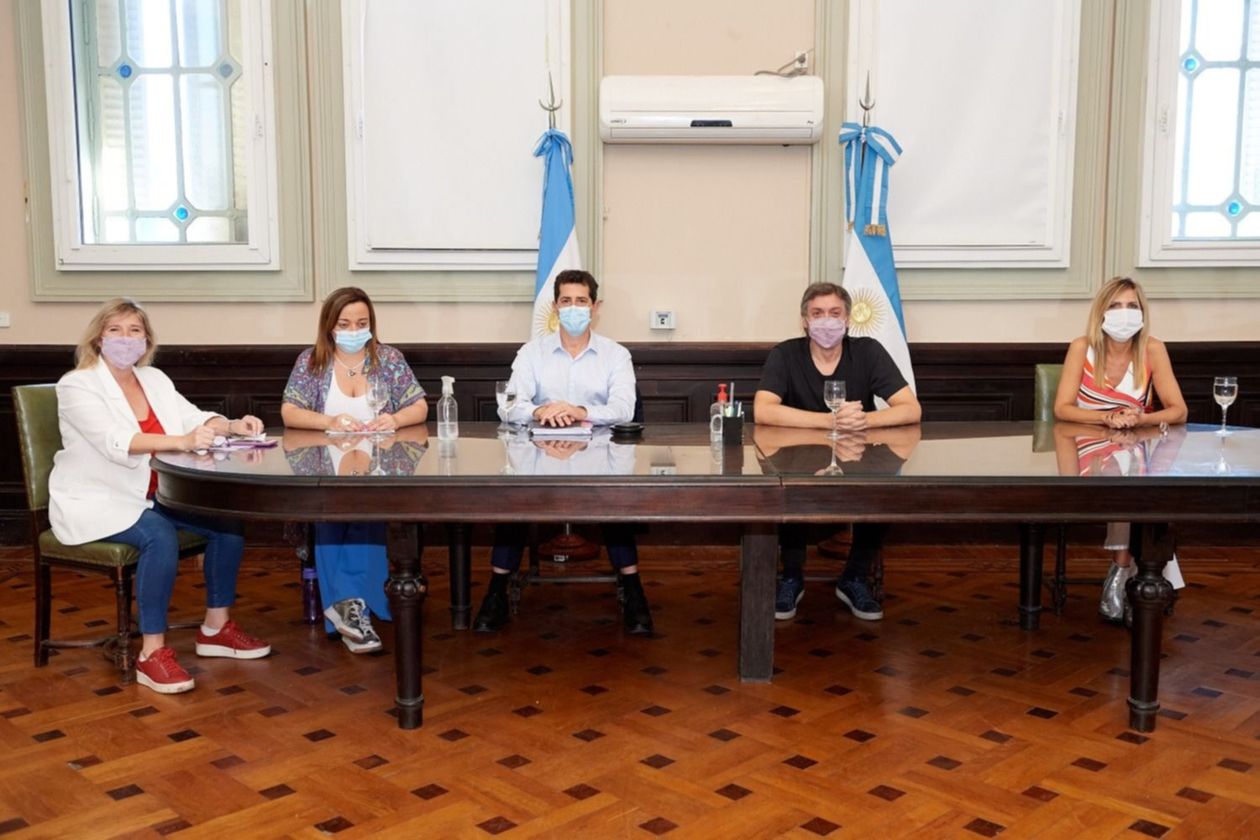 Máximo Kirchner, Eduardo De Pedro, Cecilia Moreau y Cristina Alvarez Rodríguez