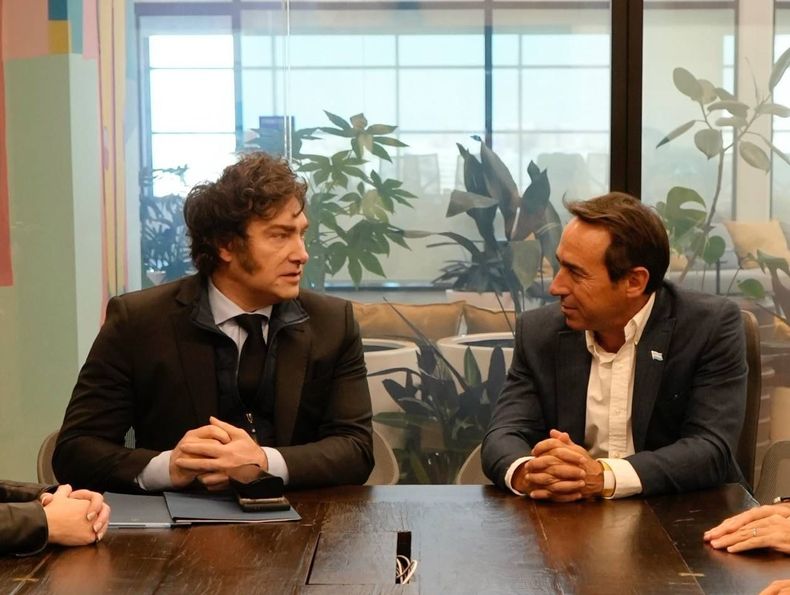 Javier Milei y Marcos Galperin.