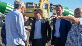 El gobernador Axel Kicillof y el ministro Gabriel Katopodis.