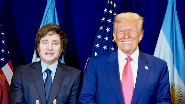Javier Milei y Donald Trump.
