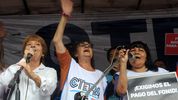 Acto de Ctera en reclamo de paritarias y el pago del incentivo docente. La educación pública, movilizada por la políticas de Javier Milei.&nbsp;