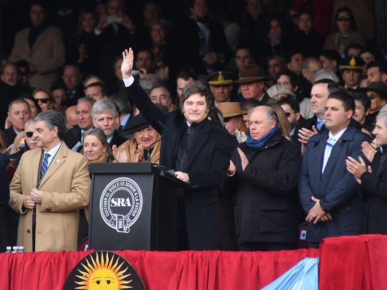 Javier Milei en La Rural.&nbsp;