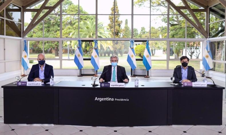 Fernández, Larreta y Kicillof