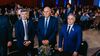 Martín Llaryora, Luis Macario (presidente de la UIC) y Daniel Passerini, en el Coloquio de la UIC.