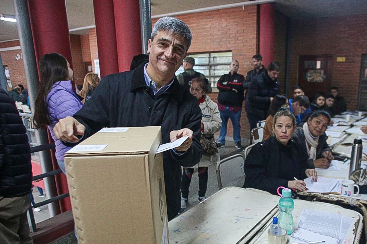 El senador Pablo Yedlin, candidato a legislador en primer termino por el oficialismo