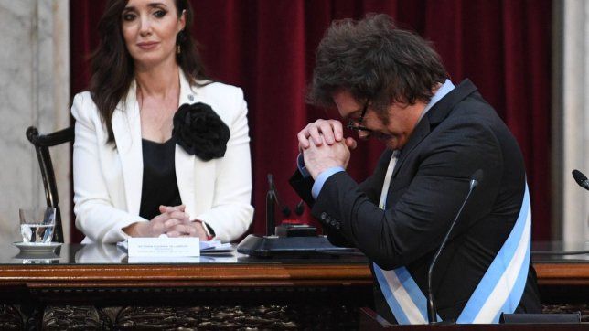 Victoria Villarruel y Javier Milei.