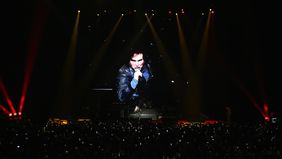 Javier Milei protagoniza su show en el Movistar Arena.