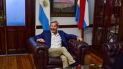 Rogelio Frigerio en su despacho de Casa Gris (Foto archivo Letra P).