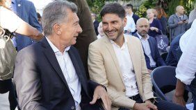 Maximiliano Pullaro y Mauricio Macri en Expoagro 2026: carburan la chance de converger en 2027.