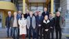 El gobernador Rogelio Frigerio, la vicegobernadora Alicia Aluani, el presidente de Diputados Gustavo Hein e intendentes vecinalista de Entre Ríos en un encuentro en Cerrito.