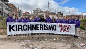 Javier Milei, Karina Milei y dirigentes bonaerenses.