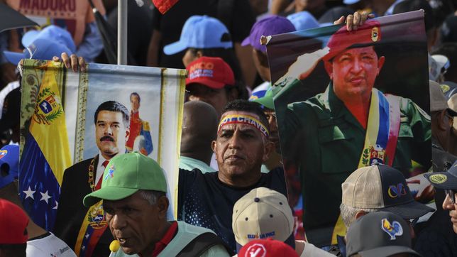 El cierre de campaña de Nicolás Maduro en Caracas.