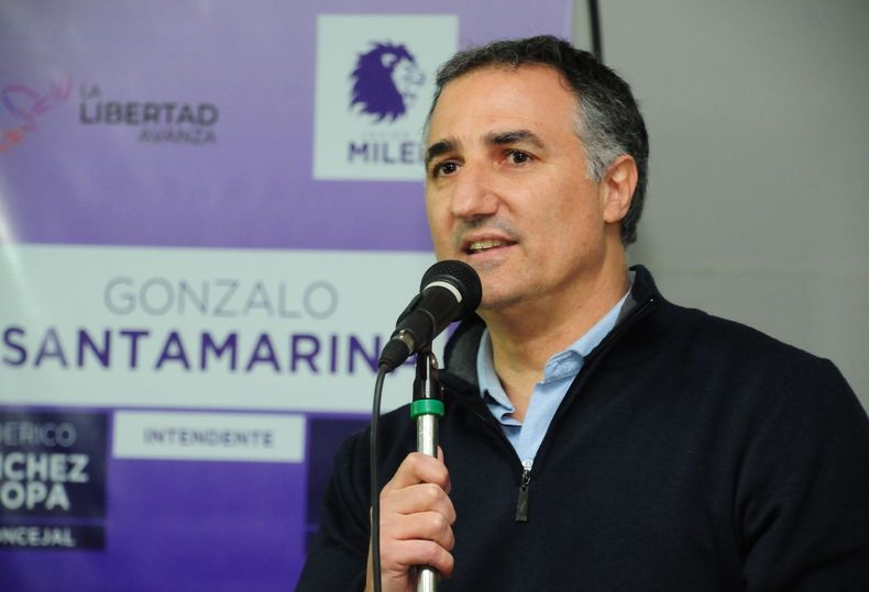 Gonzalo Santamarina, el candidato de La Libertad Avanza.