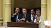 Diego Santilli, en el Congreso, con Ignacio Devitt, Lule y Martín Menem.&nbsp;