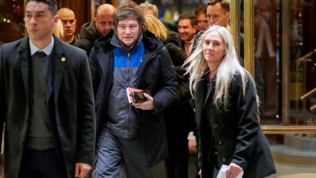 Javier MIlei, en Noruega. Javier MIlei, en Noruega.