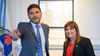 El gobernador Maximiliano Pullaro y Patricia Bullrich durante una de las visitas de la ministras a Rosario.