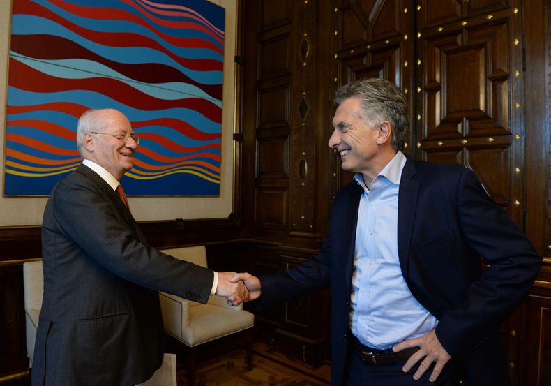 Paolo Rocca y Mauricio Macri.