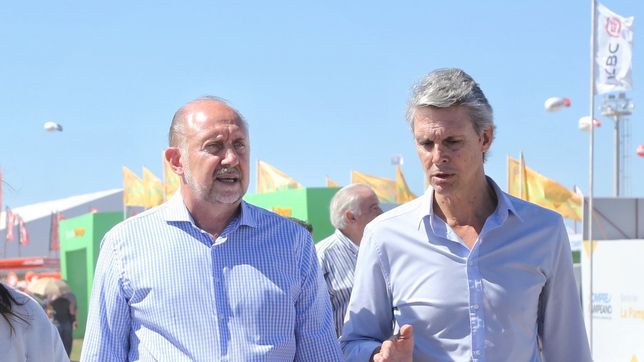 El gobernador Omar Perotti junto a Alejandro Grandinetti