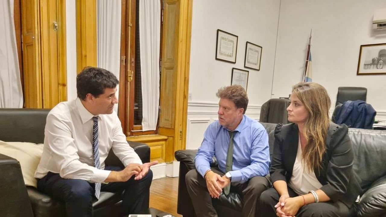 Maximiliano Abad, Diego Garciarena y Nerina Neumann.