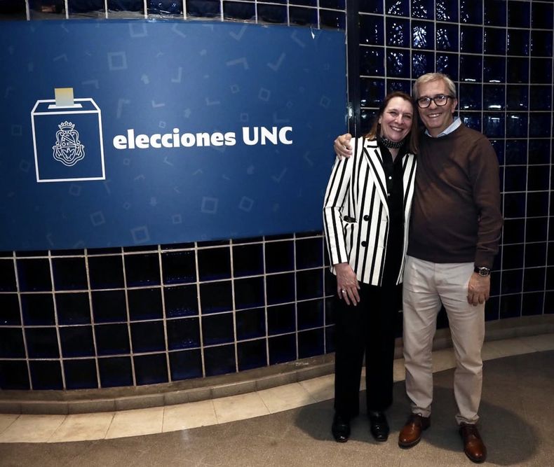 Mariela Marchisio y Jhon Boretto, autoridades de la Universidad Nacional de Córdoba