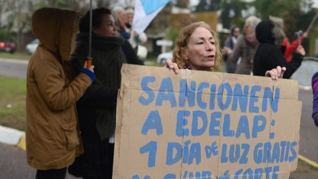 apagon en la plata: edelap no pago la multa y dice que no tiene plata