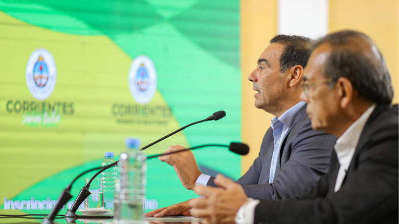 Gustavo Valdés, gobernador de Corrientes. 