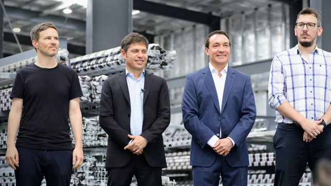 El gobernador de Buenos Aires, Axel Kicillof, en la inauguración de un parque tecnológico en Florencio Varela