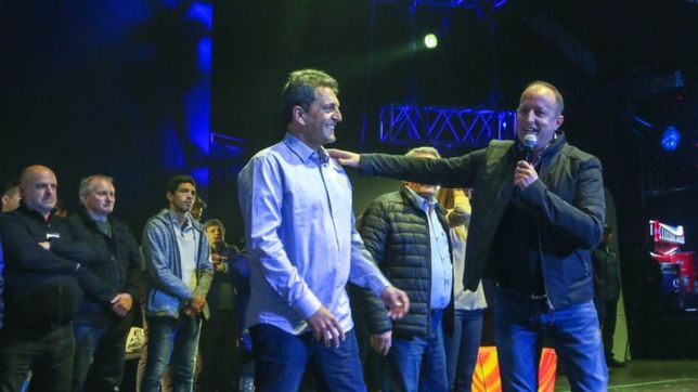 invitado por massa, insaurralde se sumo a un acto sindical