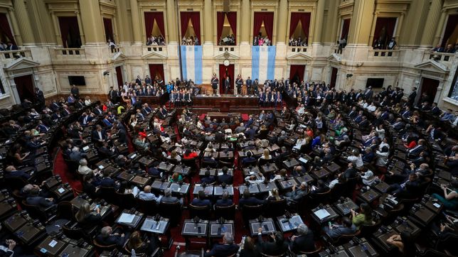 Apertura de sesiones en el Congreso.