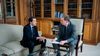 Carlos Sadir junto a Diego Santilli, el negociador de la Casa Rosada para quitar las PASO.