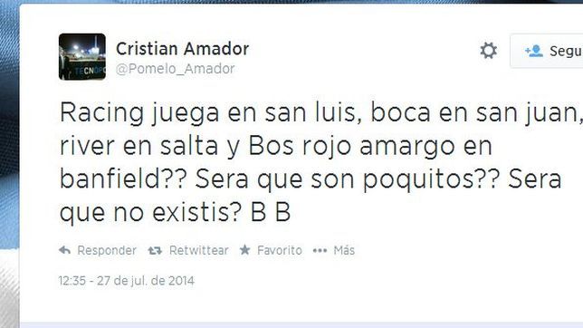 amador se fue a la b