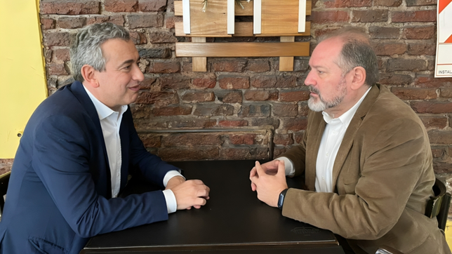 El intendente de Rosario, Pablo Javkin, y el exconcejal del PRO, Charly Cardozo