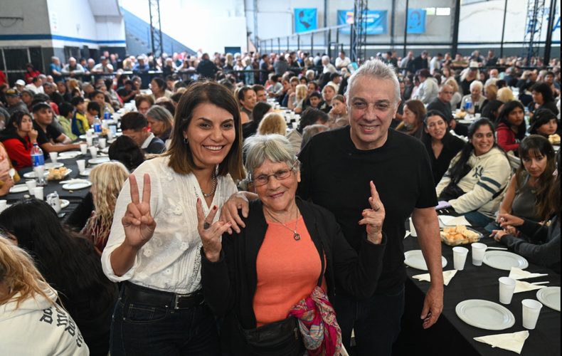 Julio Zamora, intendente de Tigre, y su esposa Gisela Hortazo 