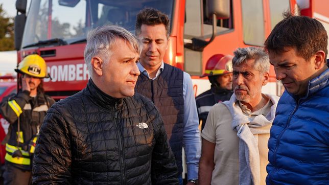 Martín Llaryora recorre las zonas de incendios en Córdoba