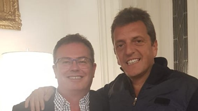 Gainza, junto a Sergio Massa, jefe del Frente Renovador.
