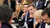El oficialismo y el PRO, durante la comisión investigadora. El debate no comenzó por ayuda de la UCR.&nbsp;