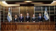 El Superior Tribunal de Justicia de La Pampa: Verónica Campo, Eduardo Fernández Mendía, José Sappa, Hugo Díaz y Luis Losi.