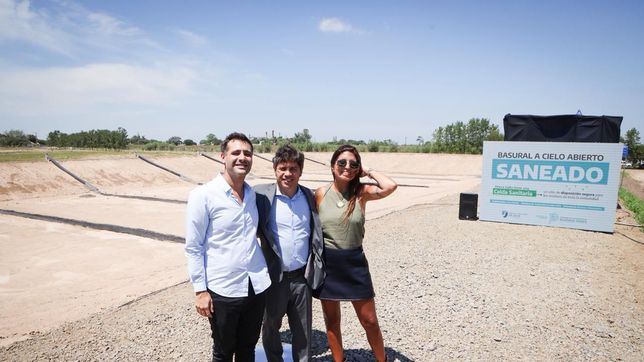 Axel Kicillof y Vilar inauguraron en Salto un complejo ambiental que reemplaza un basural a cielo abierto
