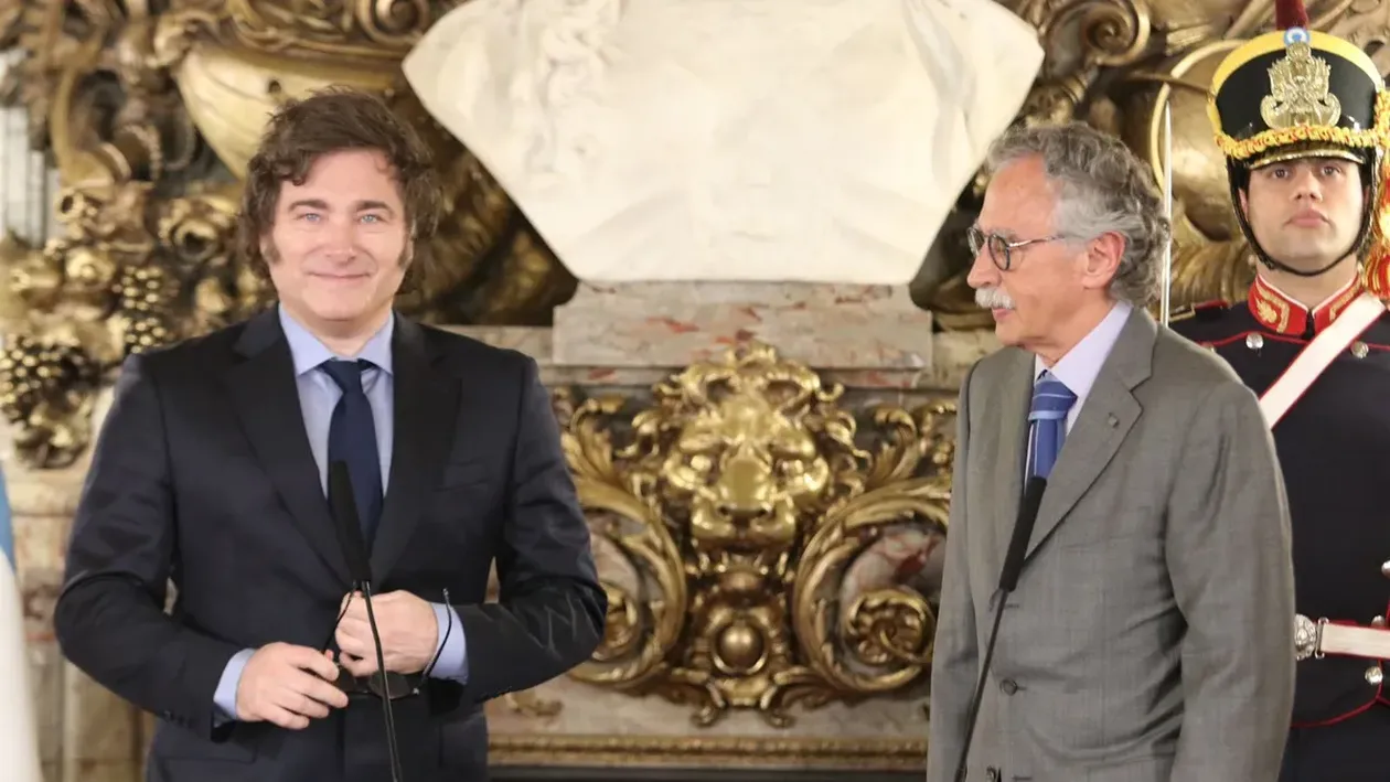 Javier Milei y Mario Lugones. 