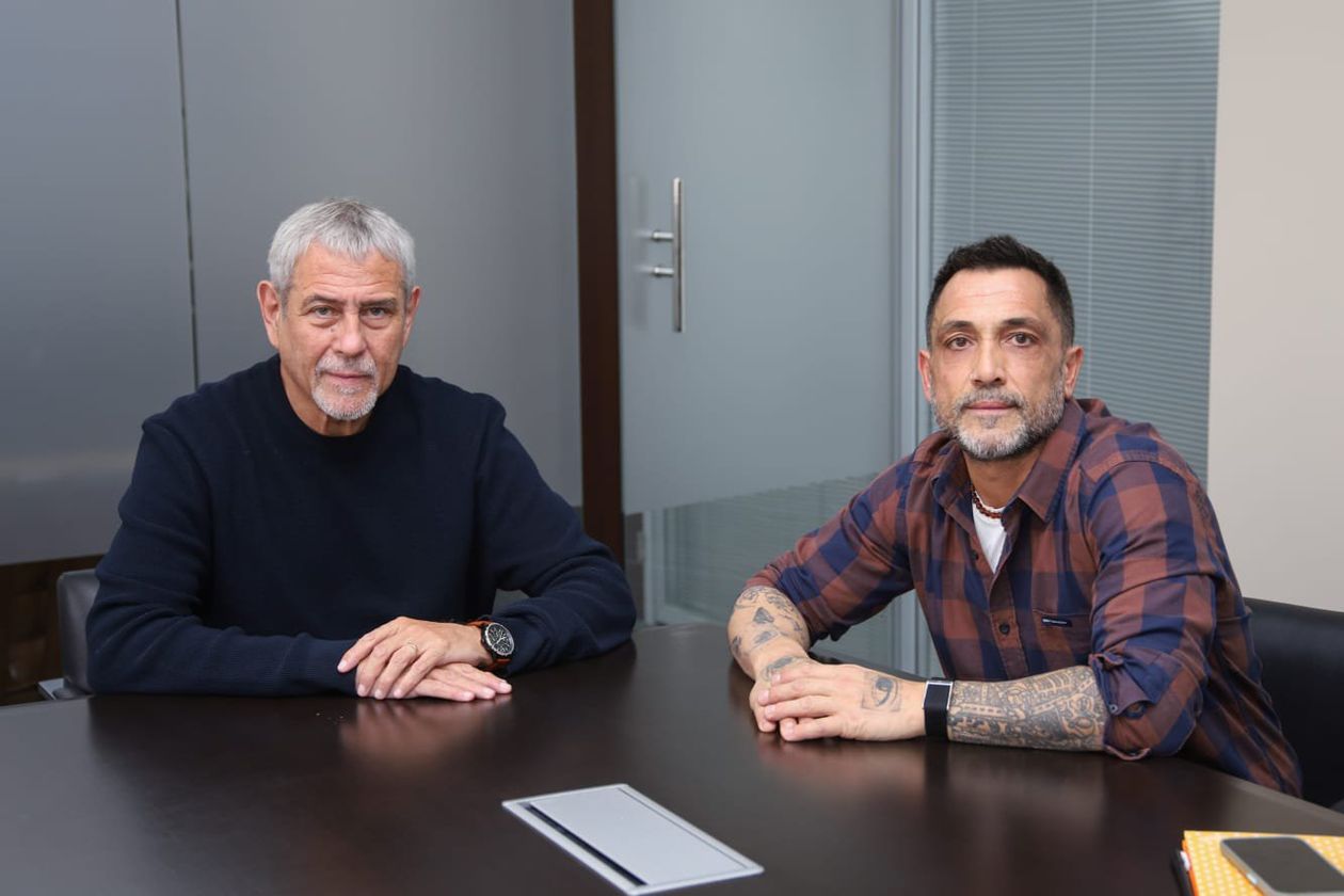 Patricio Mussi junto a Jorge Ferraresi.