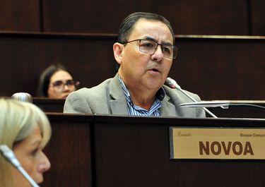 Novoa preside el bloque de Comunidad, el partido de Rolando Figueroa, y la comisión de Asuntos Constitucionales en la Legislatura de Neuquén.&nbsp;