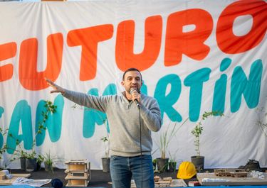 San Martín: Leonardo Grosso, plantado para competir en la interna con Fernando Moreira.